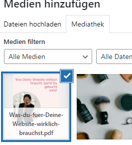 Medien einfügen